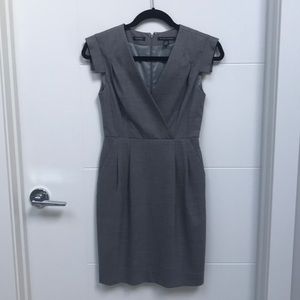 Banana Republic Gray Structured Carine Dress